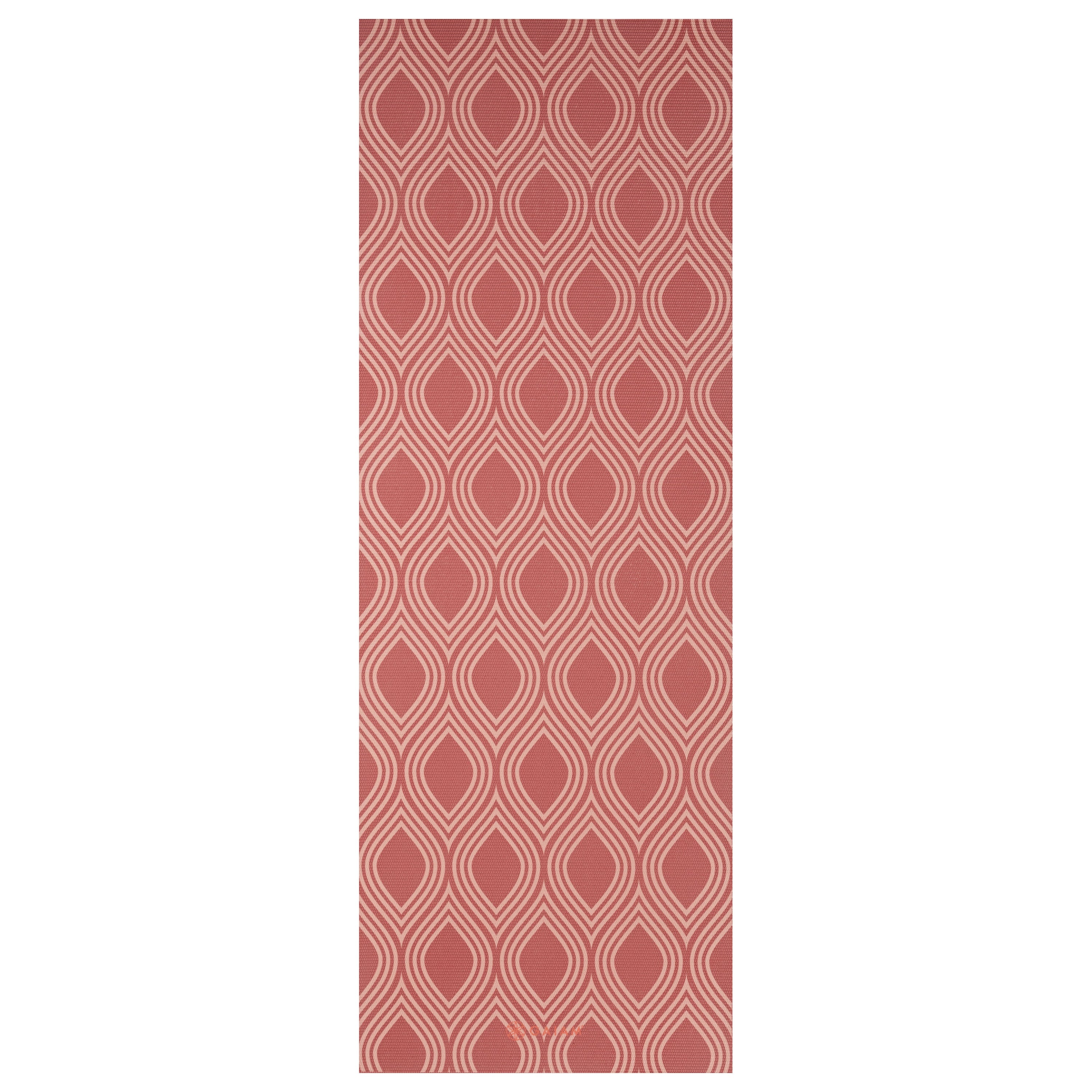 Gaiam Premium Reversible Changing Petals Yoga Mat (6mm) flat reverse